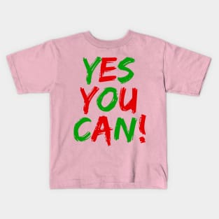 Yes You Can - 03 - Novelty Hip Hop Vibes Kids T-Shirt